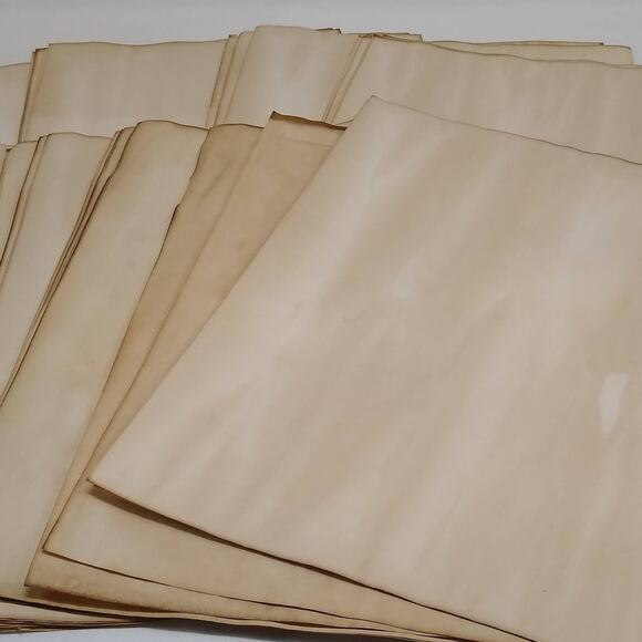 25 Coffee Dyed 8.5"x11" Papers, Hand Dyed Papers, Junk Journal Supply - Picture 1 of 3